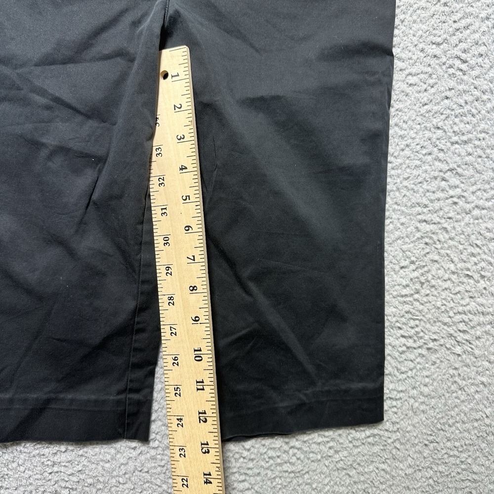 Burberry Jeans Women's 6 Black Chino Casual Capri Vtg‎ London Preppy Academia - Picture 4 of 10